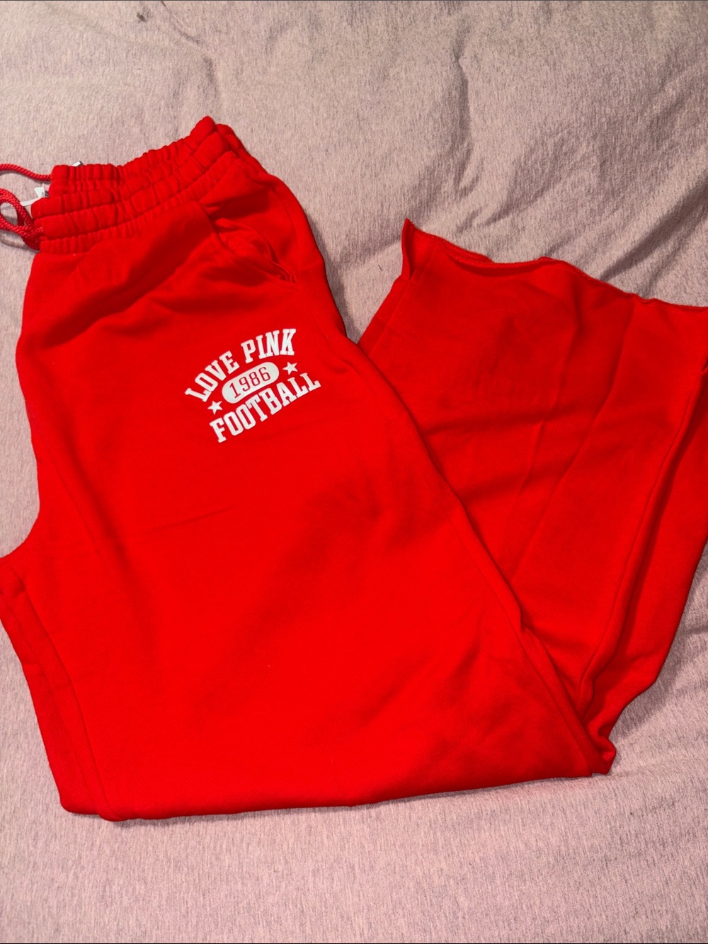 Nwt Pink wide leg sweats